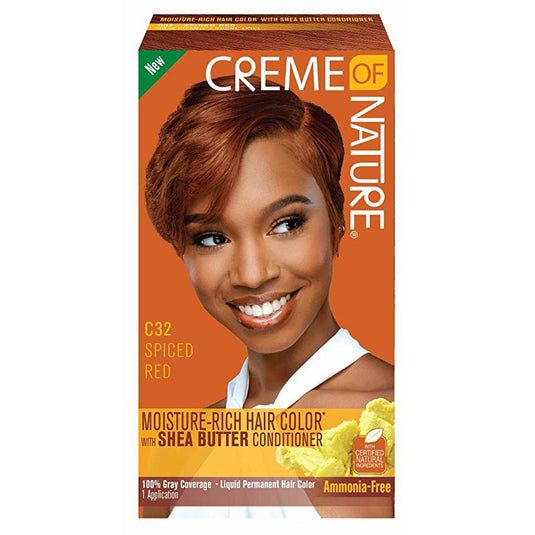 Creme Of Nature Women's *32 Liq H/Clr [Spiced Red] Kit
