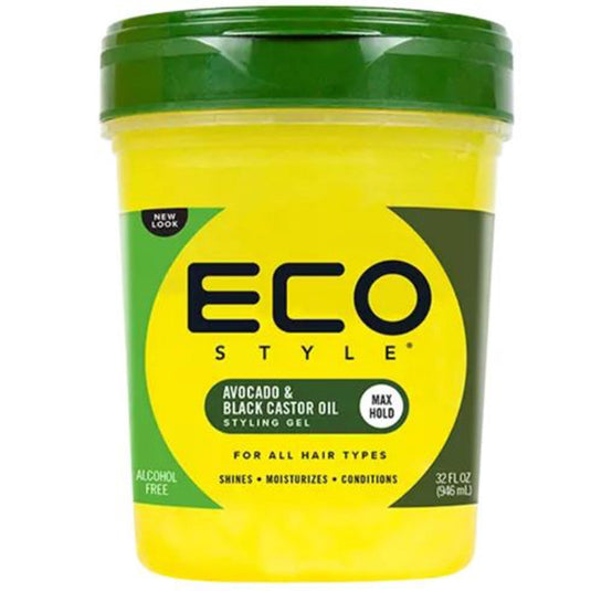 EcoStyle Avocado & Black Castor Styling Gel 32oz