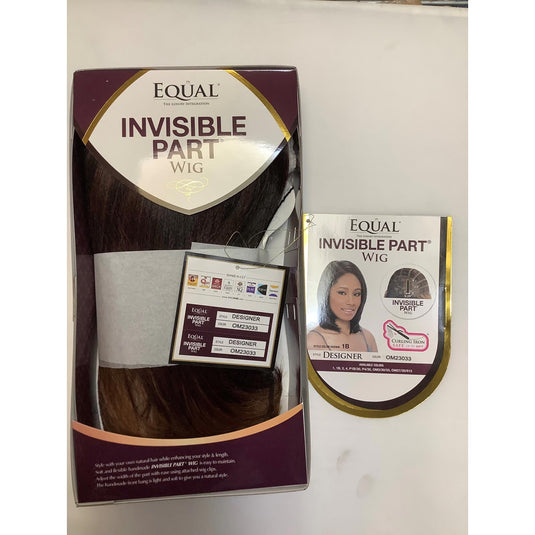 Freetress Equal Synthetic Invisible Part Asymmetrical Bob Hair Wig - Designer ( Color: OM23033)