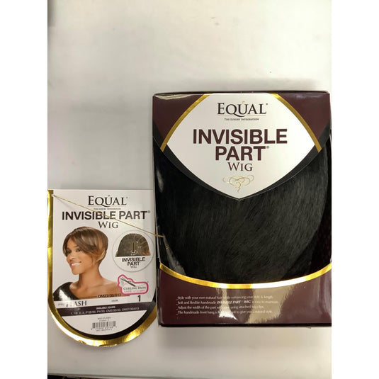 Freetress Equal Synthetic Invisible Part Asymmetrical Bob Hair Wig - FLASH ( Colour : 1 )