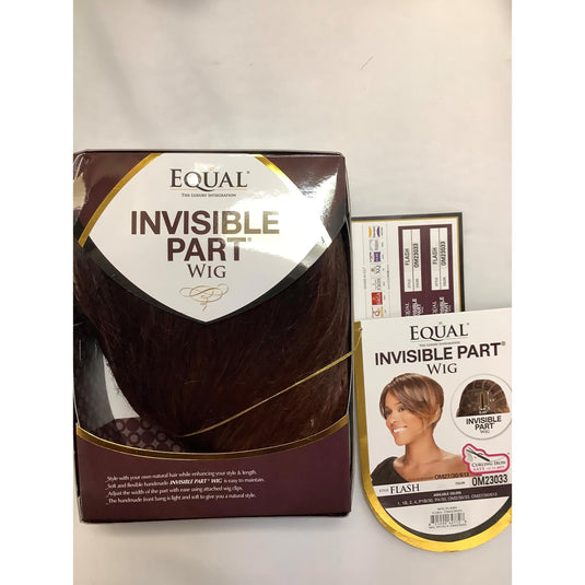Freetress Equal Synthetic Invisible Part Asymmetrical Bob Hair Wig  Flash ( Colour : OM23033 )