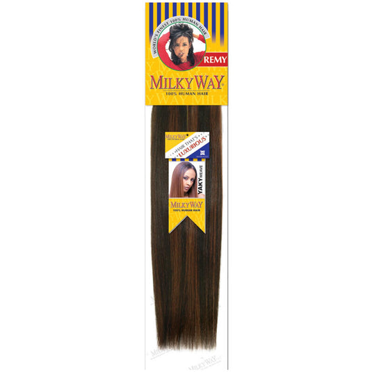 Milkyway Remy Pure 8" Yaky Weave 16 Human Hair Colour 30