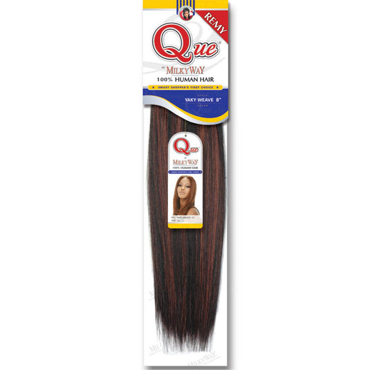 Milkyway Remy Pure 8" Yaky Weave 100% Human Hair Colour 130