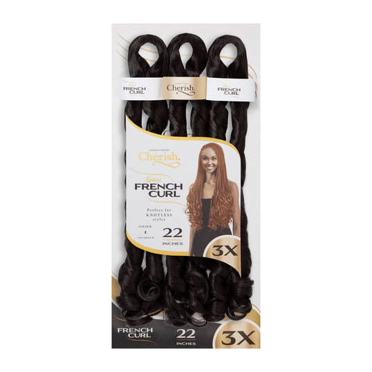 Cherish Bulk : 3X PS Spiral French Curl 22 (Col. 2)