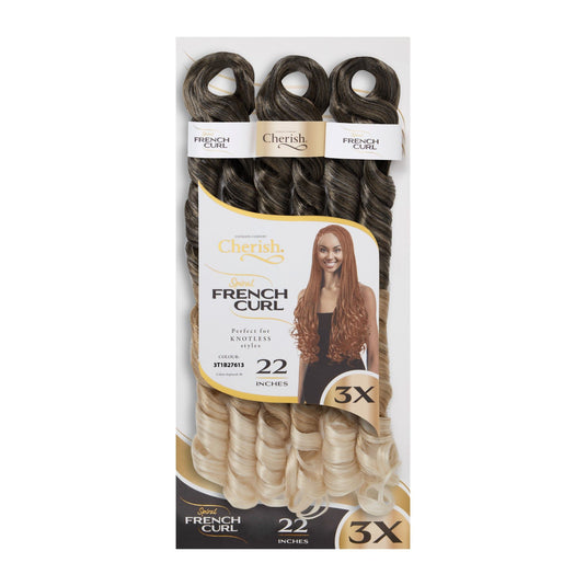 Cherish Bulk : 3X PS Spiral French Curl 22 (Col. 3T1B27613)