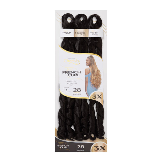 Cherish Bulk : 3X PS Spiral French Curl 28 (Col. 2)
