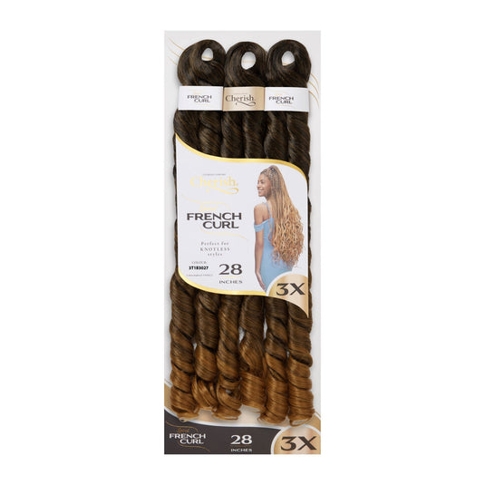 Cherish Bulk : 3X PS Spiral French Curl 28 (Col. 3T1B3027)