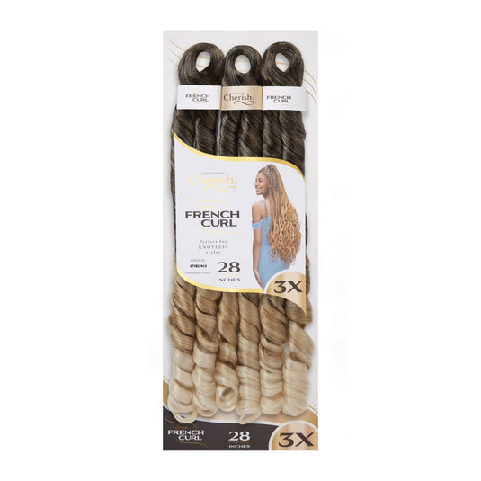 Cherish Bulk : 3X PS Spiral French Curl 28 (Col. 3T1B27613)