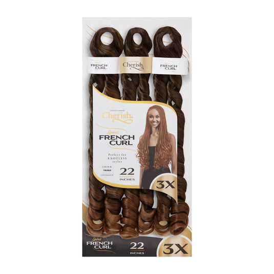 Cherish Bulk : 3X PS Spiral French Curl 22 (Col. T1B/30/33)
