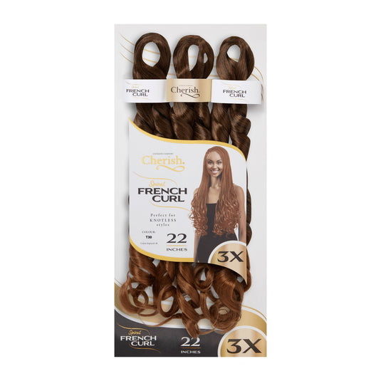Cherish Bulk : 3X PS Spiral French Curl 22 (Col. T30)