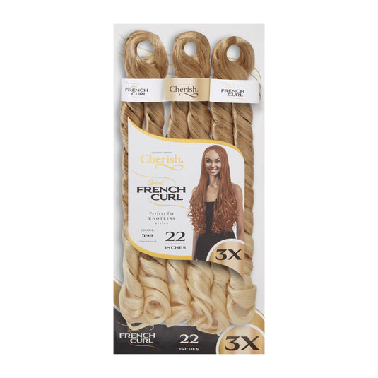 Cherish Bulk : 3X PS Spiral French Curl 22 (Col. T27/613)