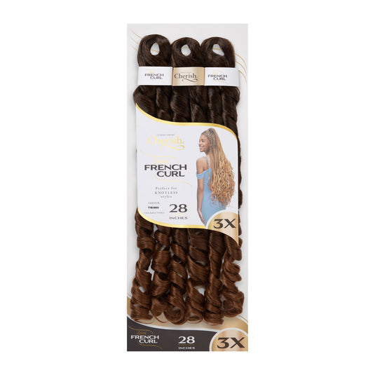 Cherish Bulk : 3X PS Spiral French Curl 28 (Col. T1B/30/33)
