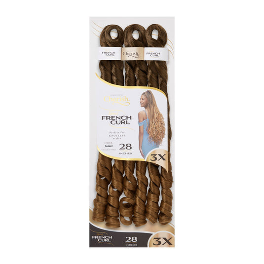 Cherish Bulk : 3X PS Spiral French Curl 28 (Col. T4/30/27)
