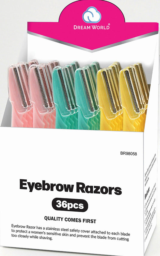 Dream Eyebrow Razor Tinkle 36Pc/Dp Asst Display